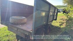 Marston FF10L twin axle (12 tonne gross) tipping trailer c/w 3 spare wheels - 4