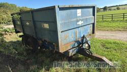 Marston FF10L twin axle (12 tonne gross) tipping trailer c/w 3 spare wheels - 5