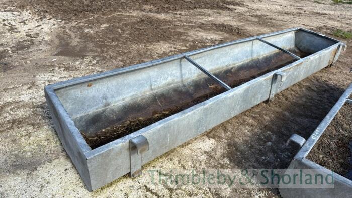 13&rsquo; galvanised feed trough