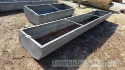 13&rsquo; galvanised feed trough - 2