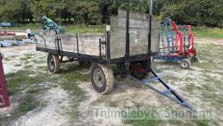 4 wheeled wooden trailer - 2