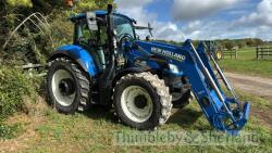 New Holland TS120 Tractor with 750TL foreloader (2020) RX20 CWT, 1354 hours, 40k box. Electro Command. Front tyres 440/60 R28 & rear tyres 540/65 R38. - 16