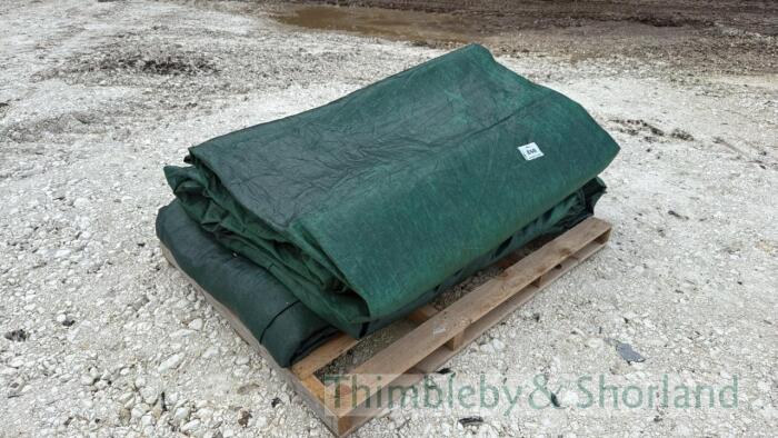 2 silage sheets, approx. 18m x 18m