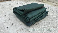 2 silage sheets, approx. 18m x 18m - 2