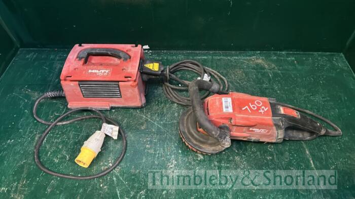 Hilti DG150 Diamond Grinder & Hilti DPC 20 Power Unit
