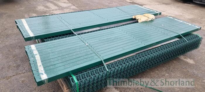 Security Fencing 25x2.4x2.2M 5mm Panels & 26 Posts with Fixing Kits