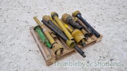 Pallet of PTO shafts and covers