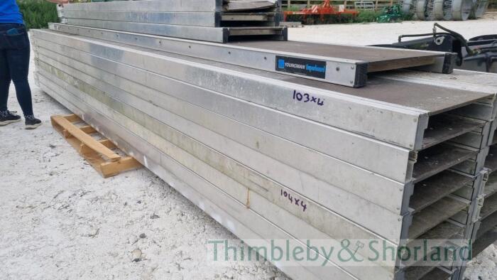 4 Youngman 5.4m crawling boards
