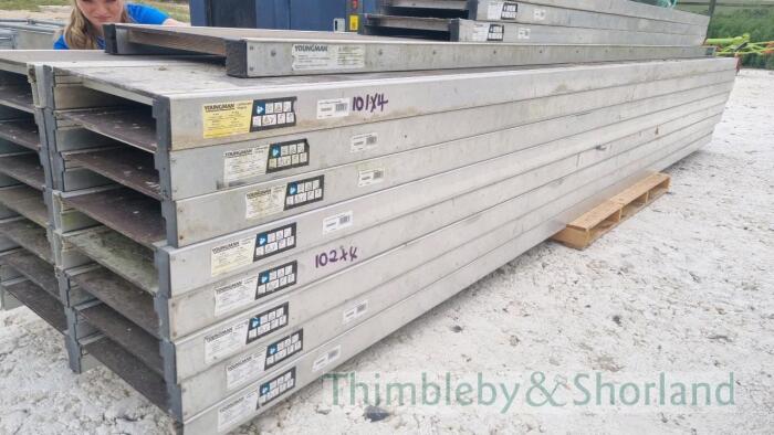 4 Youngman 5.4m crawling boards