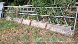 2 x 6m cattle feed barries - 2