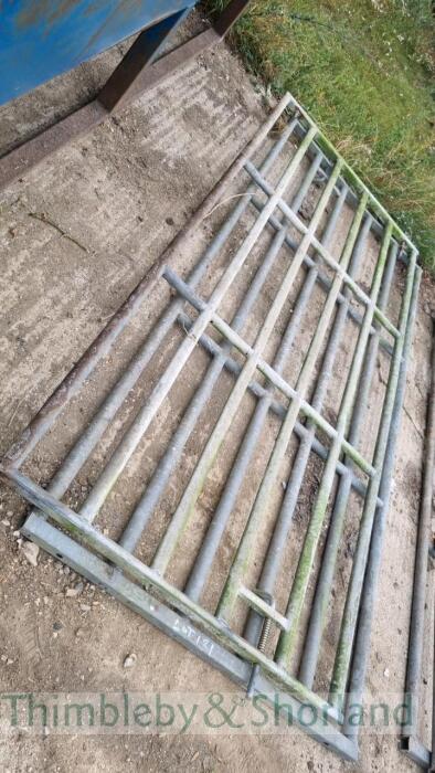 2 galvanised bull pen gates, 3.0m