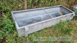 7' galvanised feed trough