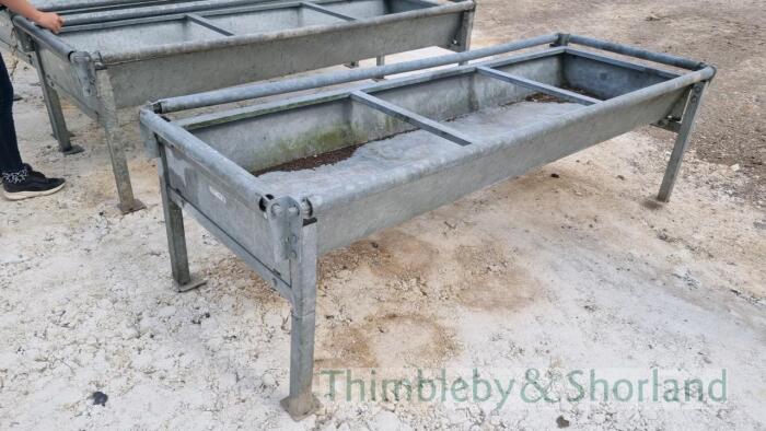 IAE 8' x 3' cattle feed trough