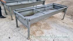 IAE 8' x 3' cattle feed trough