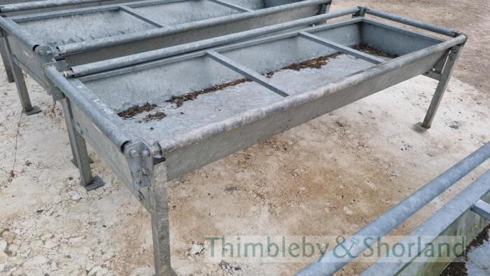 IAE 8' x 3' cattle feed trough