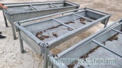 IAE 8' x 3' cattle feed trough