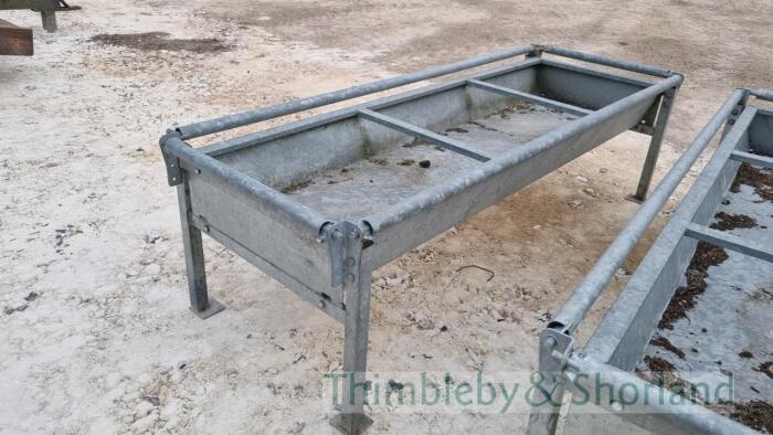 IAE 8' x 3' cattle feed trough