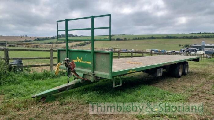AW Engineering 35ft twinaxle bale trailer (2016) Please note - This lot will be retained until 1st October 2025.