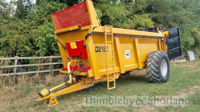 Richard Western D2150 rear discharge manure spreader (2014)