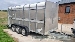 Ifor Williams TA51093 triaxle livestock trailer, 14'x6' (2012) - 3