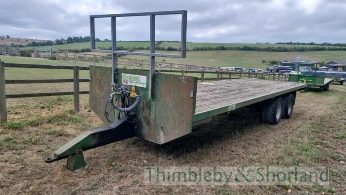 Staines 28' twinaxle bale trailer