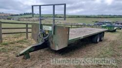 Staines 28' twinaxle bale trailer