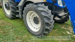 New Holland TS120 Tractor with 750TL foreloader (2020) RX20 CWT, 1354 hours, 40k box. Electro Command. Front tyres 440/60 R28 & rear tyres 540/65 R38. - 4