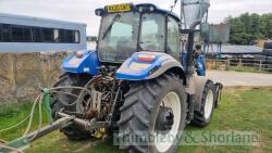 New Holland TS120 Tractor with 750TL foreloader (2020) RX20 CWT, 1354 hours, 40k box. Electro Command. Front tyres 440/60 R28 & rear tyres 540/65 R38. - 7