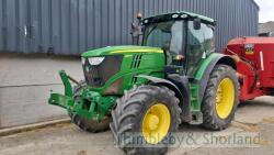 John Deere 6190R Tractor (2012) 5917 hours, front linkage