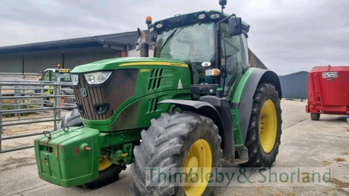 John Deere 6190R Tractor (2014) HV14 AUT, 3855 hours