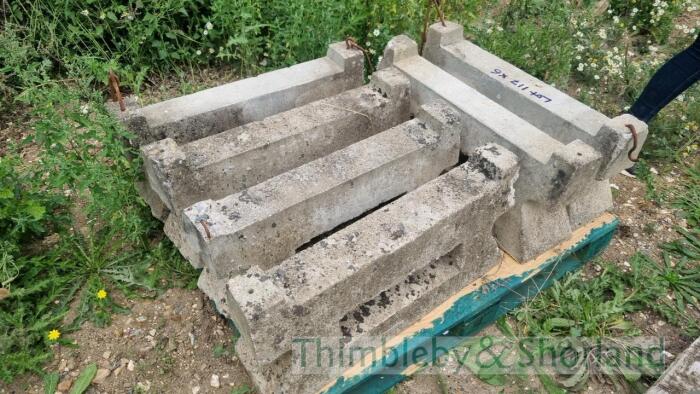 6 concrete water trough stands