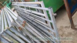 3.95m galvanised gate