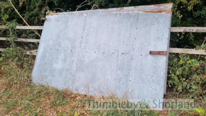 2 x 3m galvanised clad gates