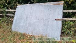 2 x 3m galvanised clad gates
