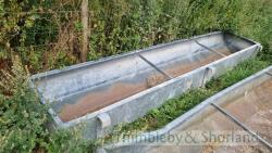 13' galvanised feed trough